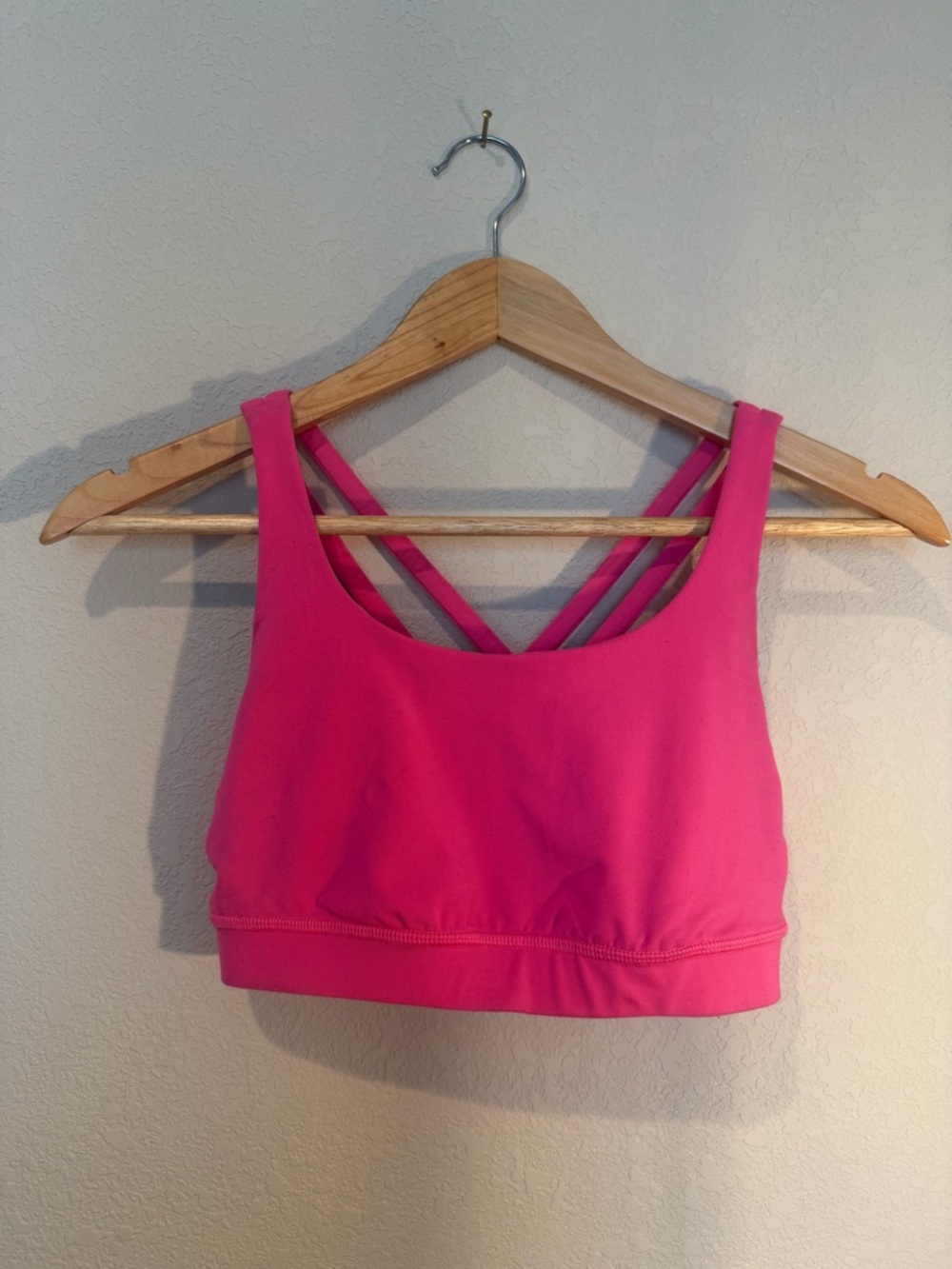 lululemon athletica Hot Pink Strappy Sports Bra
